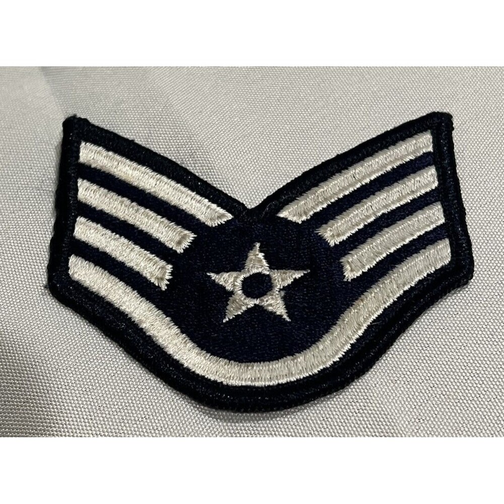 US Air Force Staff Sergeant Rank Chevron USAF Patch